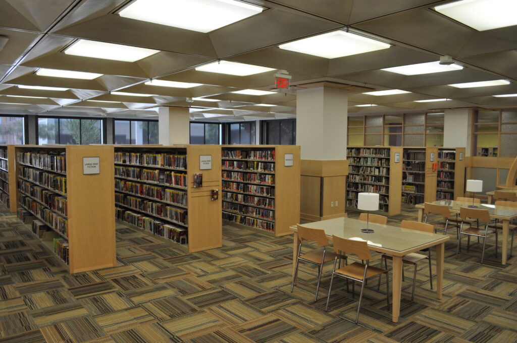 Library Renovation Incorporates Natural Light slide